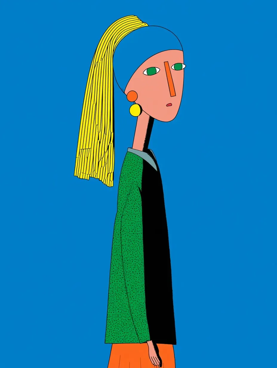 Cartoon pop portrait — one consistent MintMerchs vibe