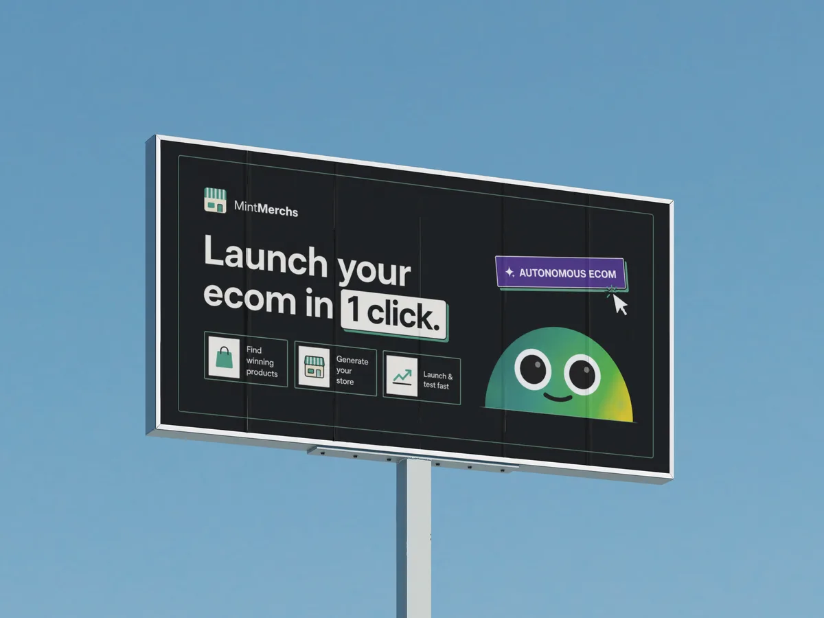MintMerchs billboard mockups